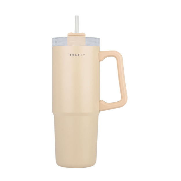 Εικόνα της ΘΕΡΜΟΣ STRAW TUMBLER HOMELY 900ml SANDSTONE