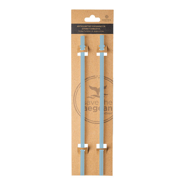 Εικόνα της ΑΝΤΑΛΛΑΚΤΙΚΑ ΚΑΛΑΜΑΚΙΑ STRAW TUMBLER XL 900ml SKY GARDEN 2 ΤΕΜ