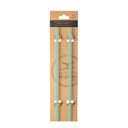 Εικόνα της ΑΝΤΑΛΛΑΚΤΙΚΑ ΚΑΛΑΜΑΚΙΑ STRAW TUMBLER XL 900ml BERMUDA GREEN 2 ΤΕΜ