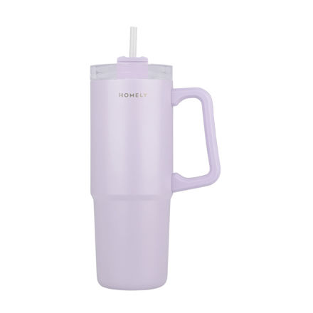 Εικόνα της ΘΕΡΜΟΣ STRAW TUMBLER HOMELY 900ml LAVENDER FOG