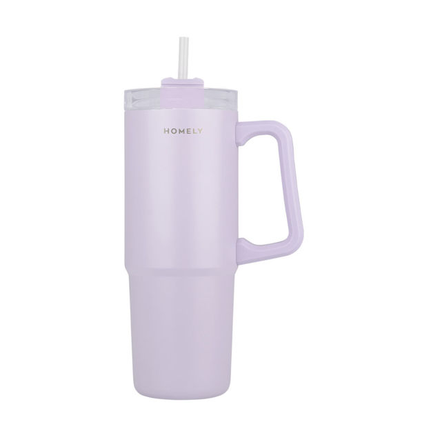 Εικόνα της ΘΕΡΜΟΣ STRAW TUMBLER HOMELY 900ml LAVENDER FOG