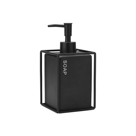 Εικόνα της ΑΝΤΛΙΑ ΣΑΠΟΥΝΙΟΥ CAGE 450ml ΚΕΡΑΜΙΚΗ ΜΑΥΡΗ ΜΕ ΜΕΤΑΛΛΙΚΟ ΠΛΑΙΣΙΟ
