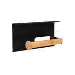 Εικόνα της ΧΑΡΤΟΘΗΚΗ ΕΠΙΤΟΙΧΙΑ BAMBOO ESSENTIALS ΜΕ ΘΕΣΗ ΓΙΑ ΚΙΝΗΤΟ ΜΕΤΑΛΛΙΚΗ ΜΑΥΡΗ