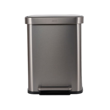 Εικόνα της ΚΑΔΟΣ ΑΠΟΡΡΙΜΑΤΩΝ FLATOP SOFT CLOSE 50lt ΜΑΤ ΙΝΟΞ