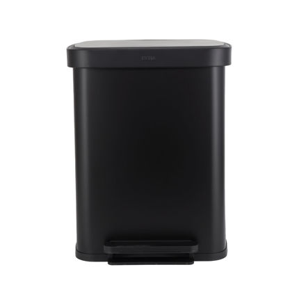 Εικόνα της ΚΑΔΟΣ ΑΠΟΡΡΙΜΑΤΩΝ FLATOP SOFT CLOSE 50lt ΜΑΤ ΜΑΥΡΟΣ