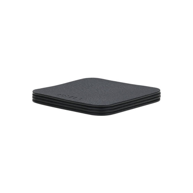 Εικόνα της ΣΟΥΒΕΡ ALLURE PVC 10x10cm ΜΑΥΡΟ  ΣΕΤ 4 ΤΕΜ.