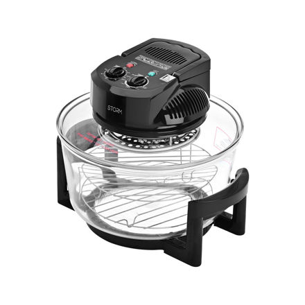 Εικόνα της ΦΟΥΡΝΑΚΙ ΡΟΜΠΟΤ STORM CRYSTAL COOK 1400w 12lt ΜΕ ΑΝΤΙΣΤΑΣΕΙΣ ΜΑΥΡΟ