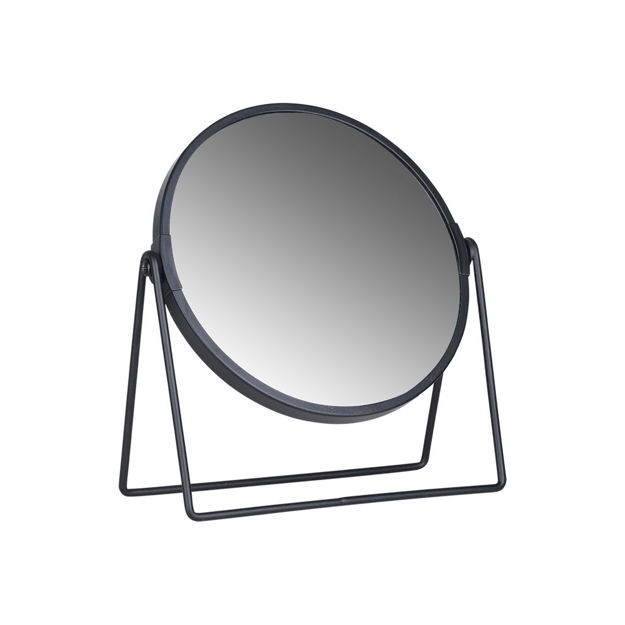 Εικόνα της ΚΑΘΡΕΠΤΗΣ ΕΠΙΤΡΑΠΕΖΙΟΣ ΜΕ ΜΕΤΑΛΛΙΚΗ ΒΑΣΗ ΜΑΥΡΟΣ