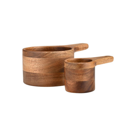 Εικόνα της ΞΥΛΙΝΗ ΜΕΖΟΥΡΑ ΚΟΥΖΙΝΑΣ ALLURE 13,7CM & 9,4CM ΣΕΤ