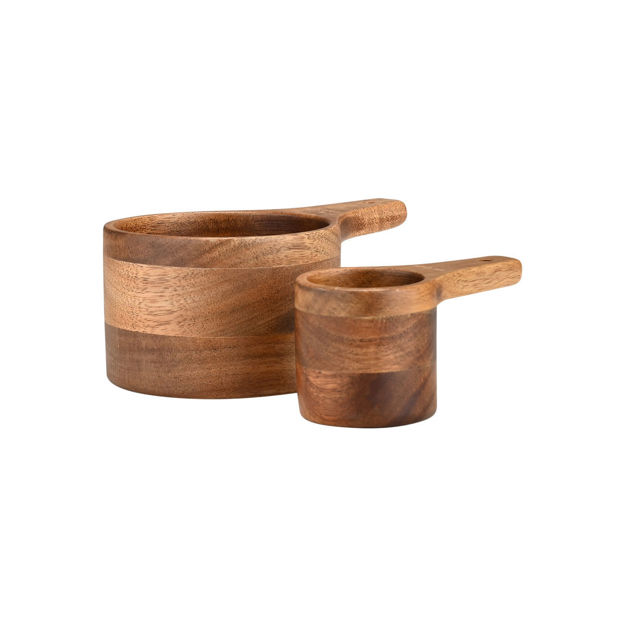 Εικόνα της ΞΥΛΙΝΗ ΜΕΖΟΥΡΑ ΚΟΥΖΙΝΑΣ ALLURE 13,7CM & 9,4CM ΣΕΤ