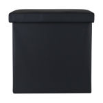 Εικόνα της ΣΚΑΜΠΟ CUBE LEATHER ΜΕ ΑΠΟΘΗΚΕΥΤΙΚΟ ΧΩΡΟ ΜΑΥΡΟ