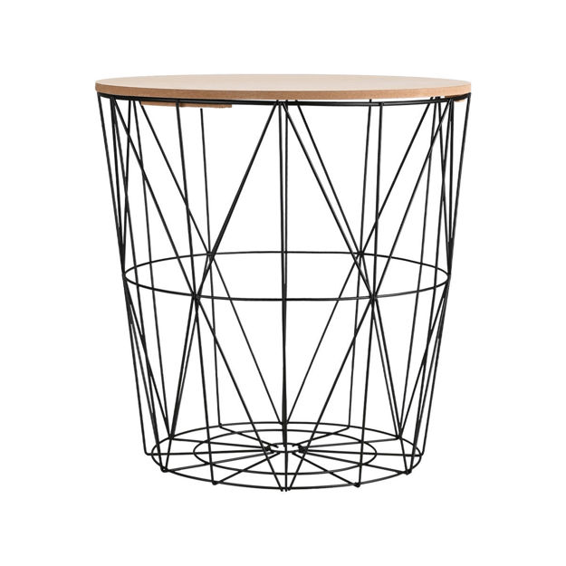 Εικόνα της ΒΟΗΘΗΤΙΚΟ ΤΡΑΠΕΖΑΚΙ ΜΕ ΑΠΟΘΗΚΕΥΤΙΚΟ ΧΩΡΟ ΜΑΥΡΟ