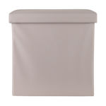 Εικόνα της ΣΚΑΜΠΟ CUBE LEATHER ΜΕ ΑΠΟΘΗΚΕΥΤΙΚΟ ΧΩΡΟ TAUPE