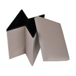 Εικόνα της ΣΚΑΜΠΟ CUBE LEATHER ΜΕ ΑΠΟΘΗΚΕΥΤΙΚΟ ΧΩΡΟ TAUPE