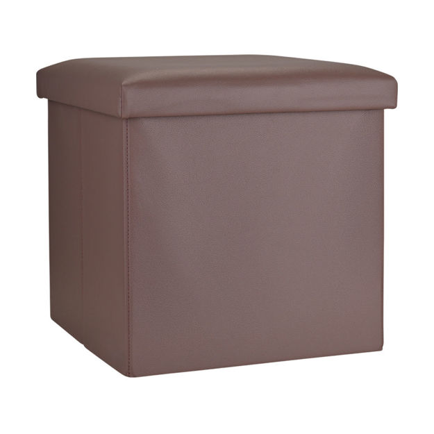 Εικόνα της ΣΚΑΜΠΟ CUBE LEATHER ΜΕ ΑΠΟΘΗΚΕΥΤΙΚΟ ΧΩΡΟ ΚΑΦΕ