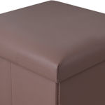 Εικόνα της ΣΚΑΜΠΟ CUBE LEATHER ΜΕ ΑΠΟΘΗΚΕΥΤΙΚΟ ΧΩΡΟ ΚΑΦΕ