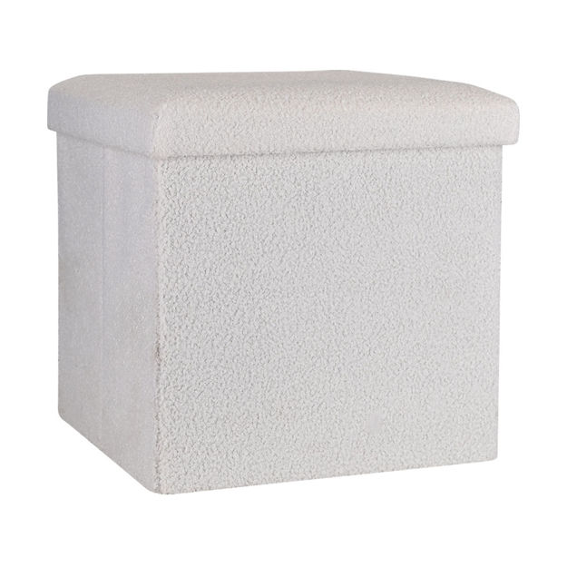 Εικόνα της ΣΚΑΜΠΟ CUBE TEDDY ΜΕ ΑΠΟΘΗΚΕΥΤΙΚΟ ΧΩΡΟ 38Χ38cm ΛΕΥΚΟ