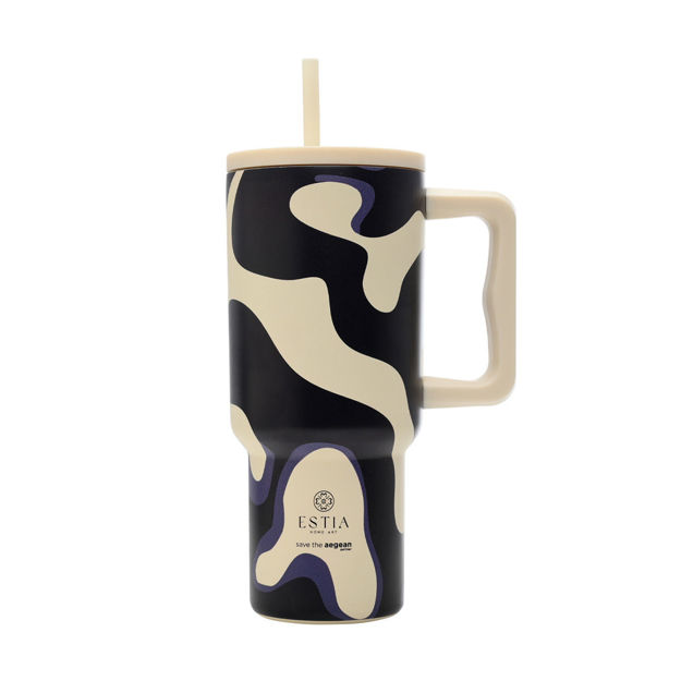 Εικόνα της ΘΕΡΜΟΣ STRAW TUMBLER XL SAVE THE AEGEAN 900ml BOLD DRIFT