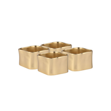 Εικόνα της ΚΡΙΚΟΙ ΠΕΤΣΕΤΑΣ ΜΕΤΑΛΛΙΚΟΙ ΧΡΥΣΟΙ 4,5x3cm ΣΕΤ 4ΤΕΜ.