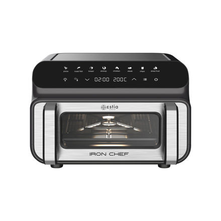 Εικόνα της ΦΡΙΤΕΖΑ ΑΕΡΟΣ - ΦΟΥΡΝΑΚΙ & GRILL IRON CHEF 2000W 10lt ΜΕ 8 ΠΡΟΡΥΘΜΙΣΜΕΝΑ ΠΡΟΓΡΑΜΜΑΤΑ