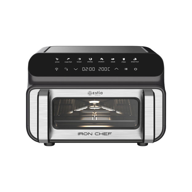 Εικόνα της ΦΡΙΤΕΖΑ ΑΕΡΟΣ - ΦΟΥΡΝΑΚΙ & GRILL IRON CHEF 2000W 10lt ΜΕ 8 ΠΡΟΡΥΘΜΙΣΜΕΝΑ ΠΡΟΓΡΑΜΜΑΤΑ