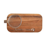 Εικόνα της ΚΟΥΠΑ ΓΥΑΛΙΝΗ ALLURE ΜΕ ΞΥΛΙΝΟ ΔΙΣΚΟ ΚΑΙ ΚΟΥΤΑΛΙ 23x12x7cm