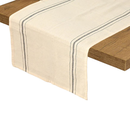 Εικόνα της ΡΑΝΕΡ ΤΡΑΠΕΖΙΟΥ RUSTIC 40x150cm ΓΚΡΙ