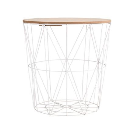 Εικόνα της ΒΟΗΘΗΤΙΚΟ ΤΡΑΠΕΖΑΚΙ ΜΕ ΑΠΟΘΗΚΕΥΤΙΚΟ ΧΩΡΟ ΛΕΥΚΟ