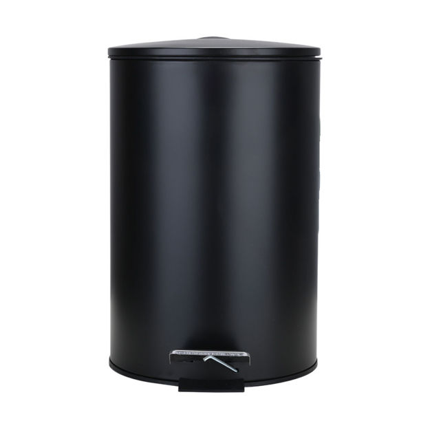 Εικόνα της ΧΑΡΤΟΔΟΧΕΙΟ ΜΠΑΝΙΟΥ CLASSIC SOFT CLOSE 12lt ΜΑΤ ΜΑΥΡΟ