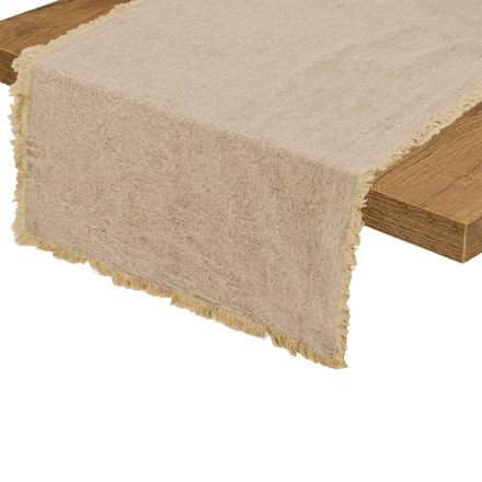 Εικόνα της ΡΑΝΕΡ ΤΡΑΠΕΖΙΟΥ LOOM 45x150cm ΜΕ ΚΡΟΣΣΙΑ ΜΠΕΖ