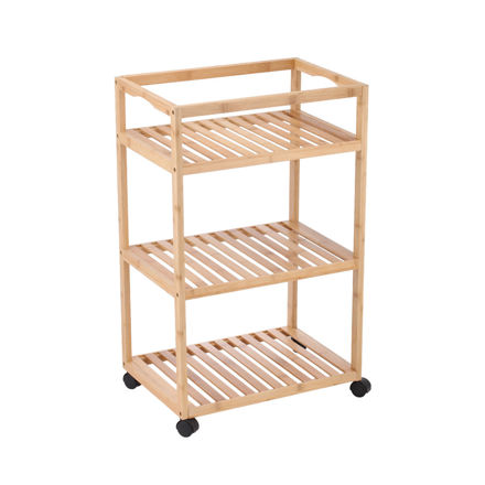 Εικόνα της ΤΡΟΛΕΪ ΑΠΟΘΗΚΕΥΣΗΣ ΒΑΜΒΟΟ ESSENTIALS ΜΕ 3 ΡΑΦΙΑ