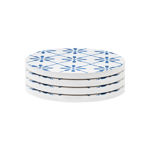 Εικόνα της ΣΟΥΒΕΡ AEGEAN TILE ΚΕΡΑΜΙΚΟ Φ10.3cm ΣΕΤ 4 ΤΕΜ