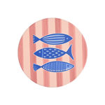 Εικόνα της ΣΟΥΒΕΡ PORTO PESCE ΚΕΡΑΜΙΚΟ Φ10.3cm ΣΕΤ 4 ΤΕΜ