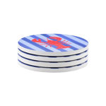 Εικόνα της ΣΟΥΒΕΡ NAUTICAL LOBSTER ΚΕΡΑΜΙΚΟ Φ10.3cm ΣΕΤ 4 ΤΕΜ