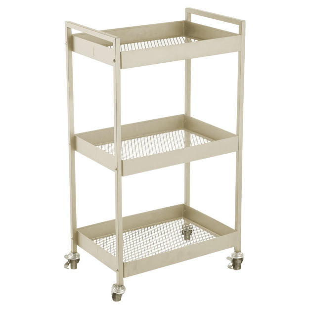 Εικόνα της ΤΡΟΛΕΪ ΑΠΟΘΗΚΕΥΣΗΣ MODUS ΜΕΤΑΛΛΙΚΟ ΜΕ 3 ΡΑΦΙΑ IVORY