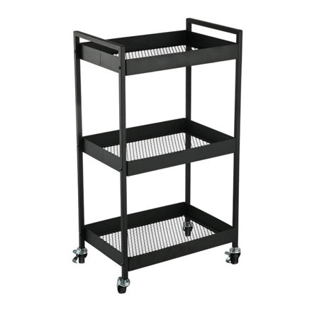 Εικόνα της ΤΡΟΛΕΪ ΑΠΟΘΗΚΕΥΣΗΣ MODUS ΜΕΤΑΛΛΙΚΟ ΜΕ 3 ΡΑΦΙΑ ΜΑΥΡΟ