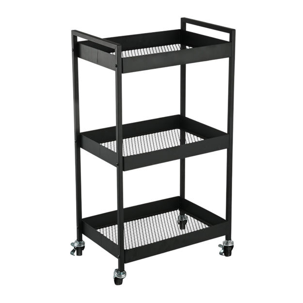 Εικόνα της ΤΡΟΛΕΪ ΑΠΟΘΗΚΕΥΣΗΣ MODUS ΜΕΤΑΛΛΙΚΟ ΜΕ 3 ΡΑΦΙΑ ΜΑΥΡΟ