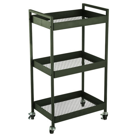 Εικόνα της ΤΡΟΛΕΪ ΑΠΟΘΗΚΕΥΣΗΣ MODUS ΜΕΤΑΛΛΙΚΟ ΜΕ 3 ΡΑΦΙΑ OLIVE