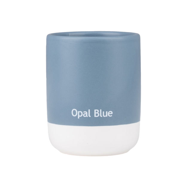 Εικόνα της ΠΟΤΗΡΑΚΙ ΜΠΑΝΙΟΥ TONE LAB ΚΕΡΑΜΙΚΟ OPAL BLUE