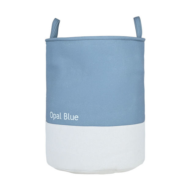 Εικόνα της ΚΑΛΑΘΙ ΑΠΛΥΤΩΝ TONE LAB ΜΕ ΧΕΡΟΥΛΙΑ 35x35x50cm OPAL BLUE